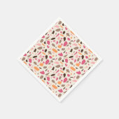 Serviette En Papier Motif Terrazzo (Coin)