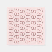 Motif torsadé de bretzel salé Fushia Fête