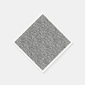 Serviette En Papier Motif tourbillon japonais - blanc et noir (Coin)