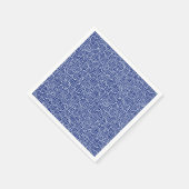 Serviette En Papier Motif tourbillon japonais - bleu marine et blanc (Coin)
