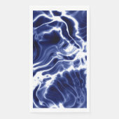 Serviette En Papier Motif tourbillonnant bleu (Devant)