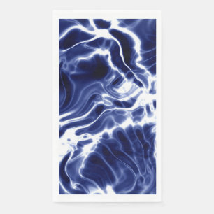 Serviette En Papier Motif tourbillonnant bleu