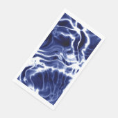 Serviette En Papier Motif tourbillonnant bleu (Coin)