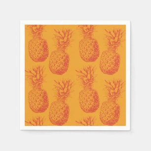 Serviette En Papier Motif transparent avec ananas
