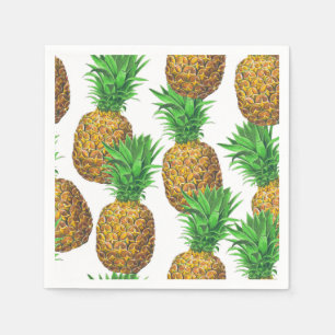 Serviette En Papier Motif transparent avec ananas