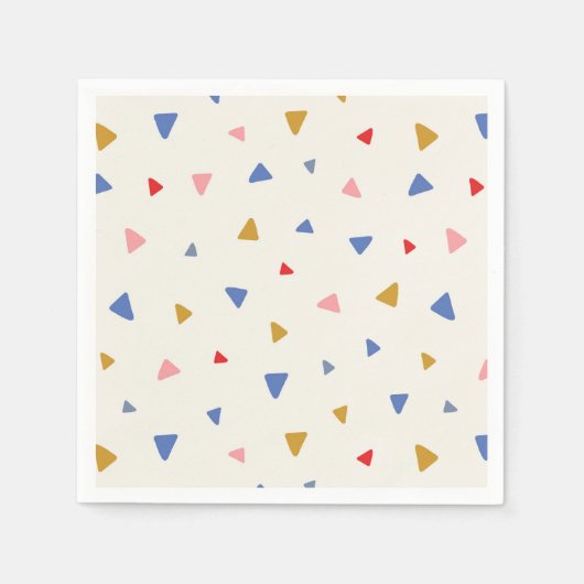 Serviette En Papier Motif triangle à main (Devant)