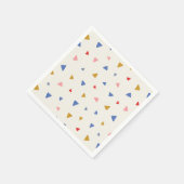 Serviette En Papier Motif triangle à main (Coin)