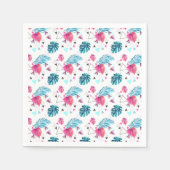 Serviette En Papier Motif triangle feuille tropicale (Devant)