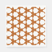 Serviette En Papier Motif triangle orange (Devant)