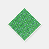 Serviette En Papier Motif triangle vert trois tons Abstrait (Coin)