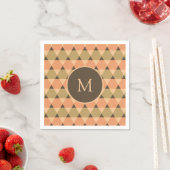 Serviette En Papier Motif triangles (En situation)