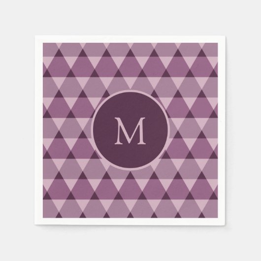 Serviette En Papier Motif triangles (Devant)