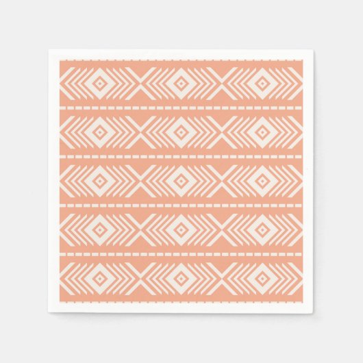 Serviette En Papier Motif tribal (Devant)
