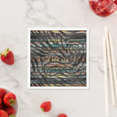 Serviette En Papier Motif Tribal Africain branché Zebra Imprimer (En situation)