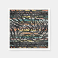 Motif Tribal Africain branché Zebra Imprimer