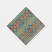 Serviette En Papier Motif tribal autochtone amérindien (Coin)