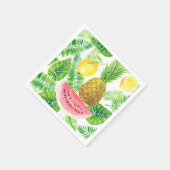 Serviette En Papier Motif tropical (Coin)