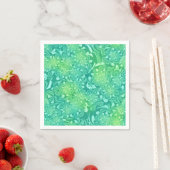 Serviette En Papier Motif tropical (En situation)