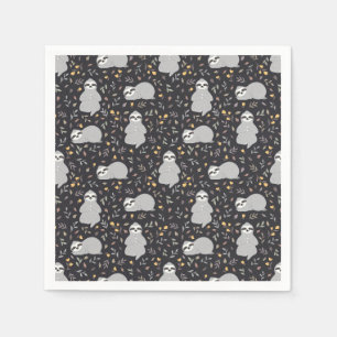 Serviette En Papier Motif tropical de paresse de bébé