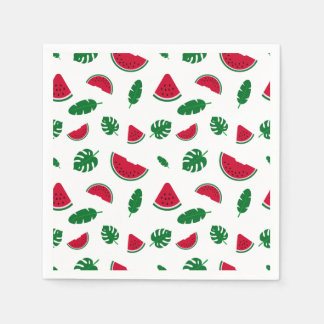 Serviette En Papier motif tropical, motif pastèque, mer tropicale