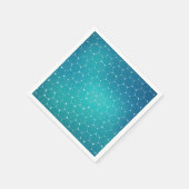Serviette En Papier Motif Turquoise d'ADN bleu (Coin)