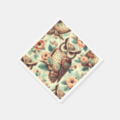 Serviette En Papier Motif vintage Cute Owl (Coin)