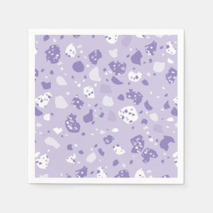 Serviette En Papier Motif violet abstrait minimal