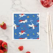 Serviette En Papier Motif volant Krypto (En situation)