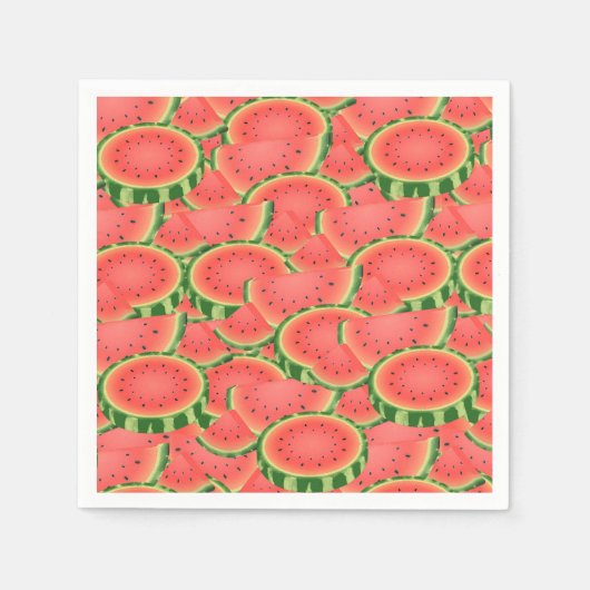 Serviette En Papier Motif Watemelon (Devant)