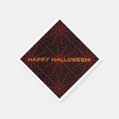 Serviette En Papier Motif Web Black & Orange Spider (Coin)