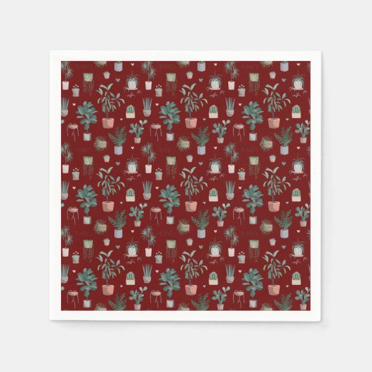 Serviette En Papier Motif Wild Cactus (Devant)