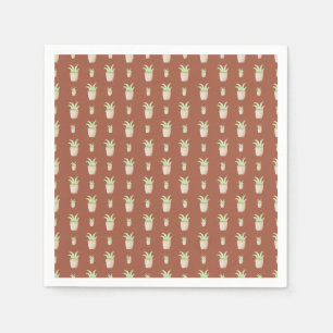 Serviette En Papier Motif Wild Cactus