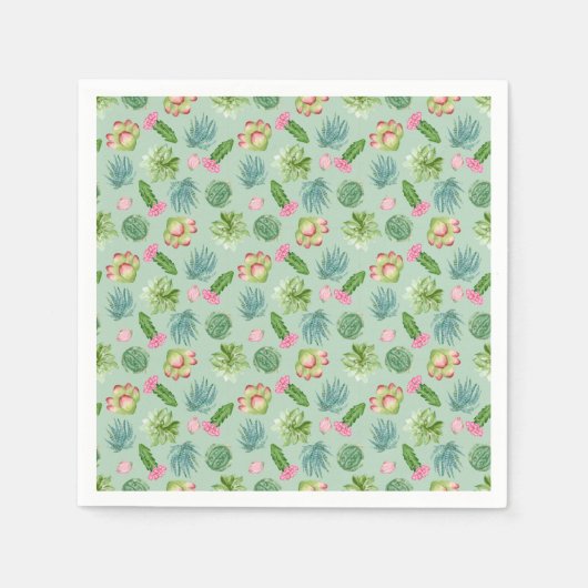 Serviette En Papier Motif Wild Cactus (Devant)