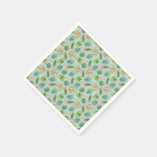 Serviette En Papier Motif Wild Cactus (Coin)
