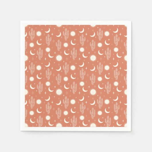 Serviette En Papier Motif Wild Cactus (Devant)