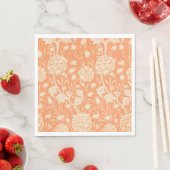 Serviette En Papier Motif Wild Tulip (par William Morris) (En situation)
