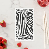 Serviette En Papier Motif zèbre (En situation)