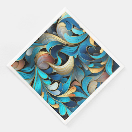 Serviette En Papier Motifs Abstraits (Coin)