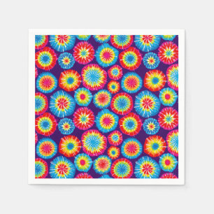 Serviette En Papier Motifs de soleils abstraits colorés mignons