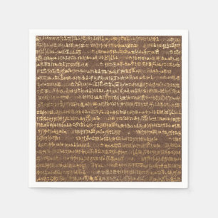 Serviette En Papier Motifs égyptiens d'origine dorée