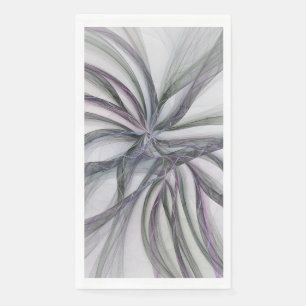 Serviette En Papier Motions Filigree Moderne Abstrait pivotant Fractal