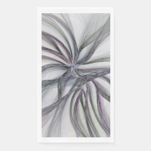 Serviette En Papier Motions Filigree Moderne Abstrait pivotant Fractal (Devant)