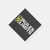 Serviette En Papier Motivation Pas De Règles Pas De Limites (Coin)