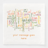 Serviette En Papier Motivational Confiance Booster - effet placebo (Devant)