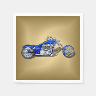 Serviette En Papier Moto 1 - Bleu