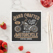 Serviette En Papier Moto artisanale (En situation)