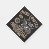 Serviette En Papier Moto artisanale (Coin)