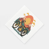 Serviette En Papier Moto avec drapeau américain, 4 juillet (Coin)