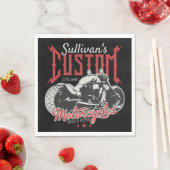 Serviette En Papier Moto personnalisé Big Bad Bike Bike Garage (En situation)