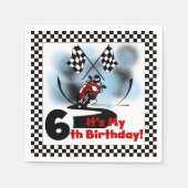 Serviette En Papier Moto Racing 6e Anniversaire Papier serviettes (Devant)